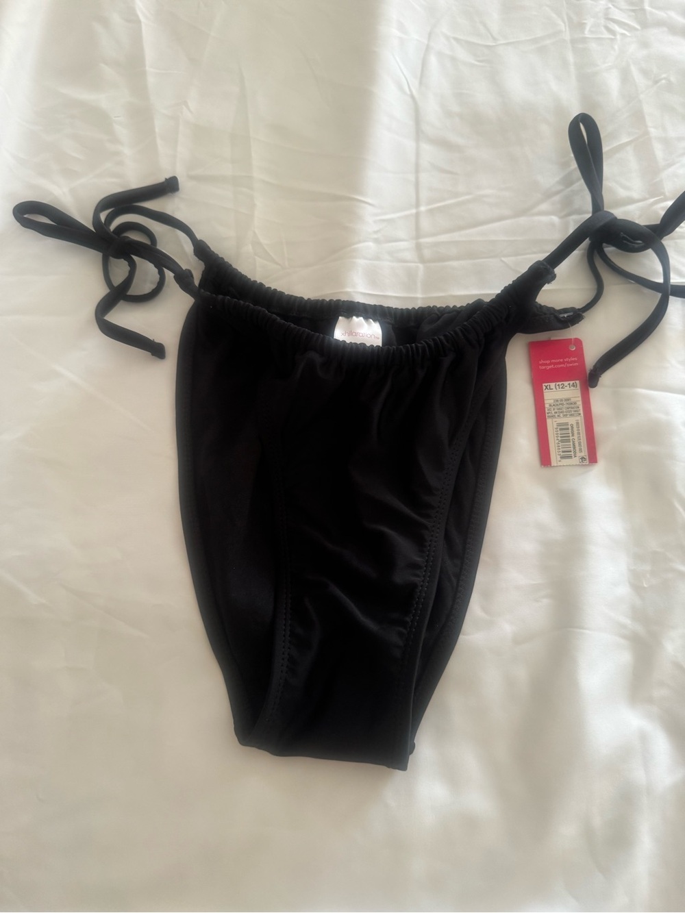 Xhilaration Black Tie-Side Bikini Bottom